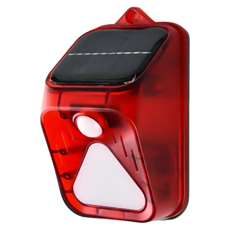 

Animal Drive Outdoor Solar Warning Light 4 Modes Solar Alarm Light Waterproof Sensor Outdoor Repeller Solar Power Alarm Sound