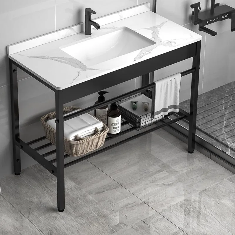 Neues integriertes Waschbecken mit Steinplatten-Aufsatz, Waschbecken, einfache Rahmenkombination