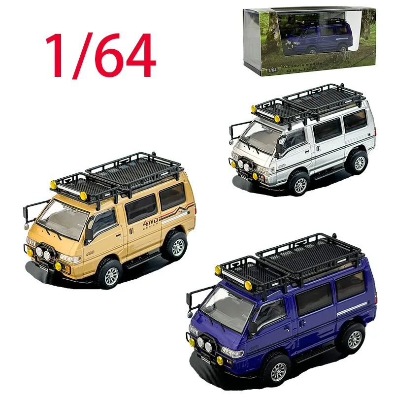 

AM литой под давлением масштаб 1/34, модель автомобиля Mitsubishi из сплава Mitsubishi Delica, игровые транспортные средства, игрушки для мальчиков, коллекция оригинальных коробок