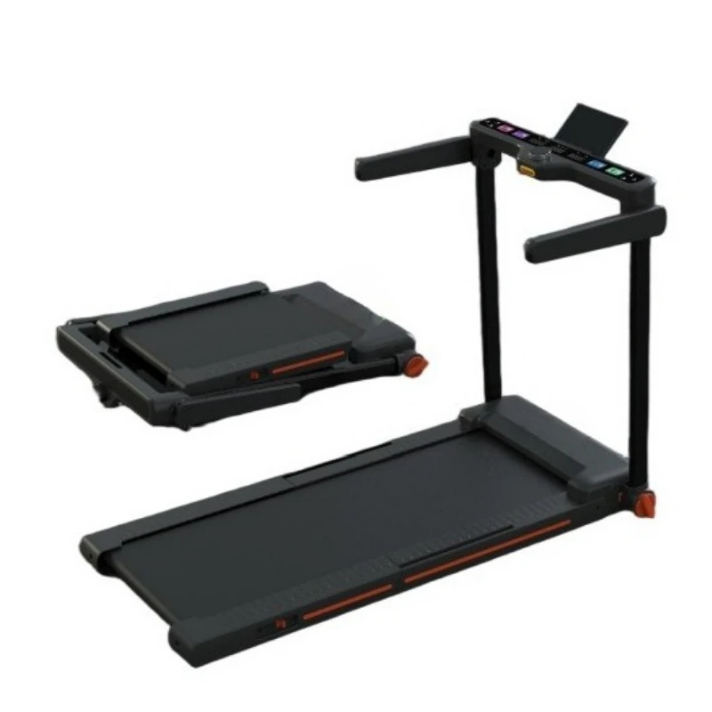 Household foldable, electric treadmill, ultra-quiet, fitness equipment, flatbed treadmill