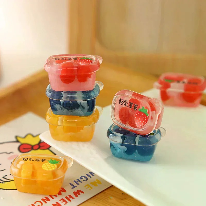 3 Stück Puppenhaus Mini Supermarkt Kunststoff versiegeltes Obst Kombinationsmodell Simulierte Lebensmitteldekoration