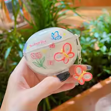 Bonito morango caso do fone de ouvido para oppo enco ar 4 pro caso pequeno fresco fones de ouvido caso enco air4 pro capa protetora com gancho - AliExpress 