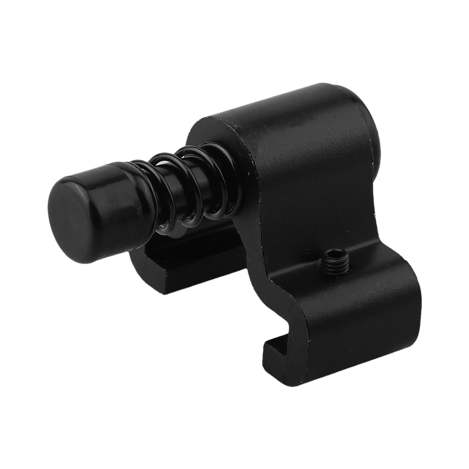 High Quality Barn Door Stopper Household Hardware Aluminum Black Double Pulley For Folding Door Limit Positioner