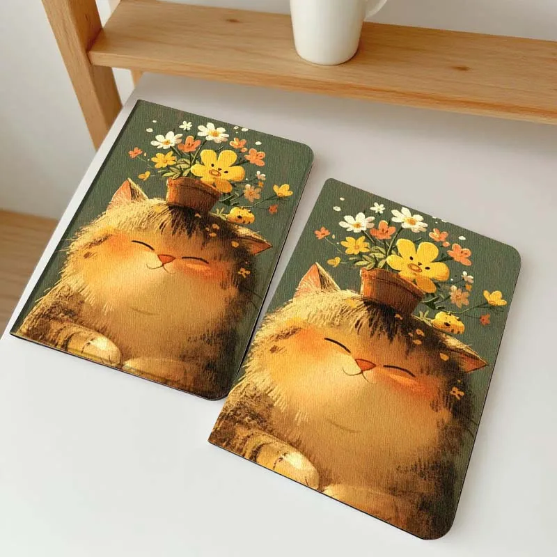 

Cartoon Cat Mouse Leaf For Vivo IQOO Pad2 Pad3 Pad5 Air SE Pro 12.1 12.3 13 11.5 11 inch Tablet Case