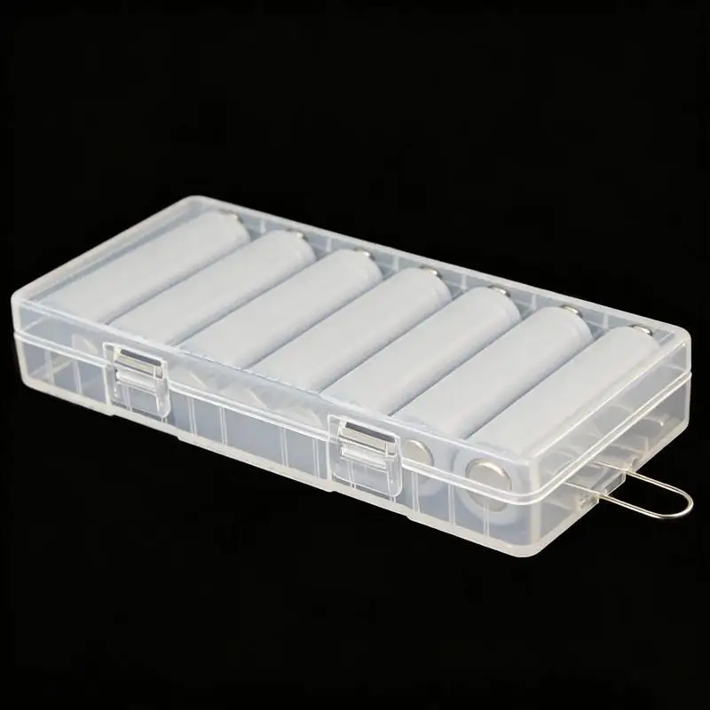 8-Section 18650 Battery Anti Fall Protection Box 12 Section AAA Battery Plastic Wear Resistant And Waterproof Storage Box-F(x)