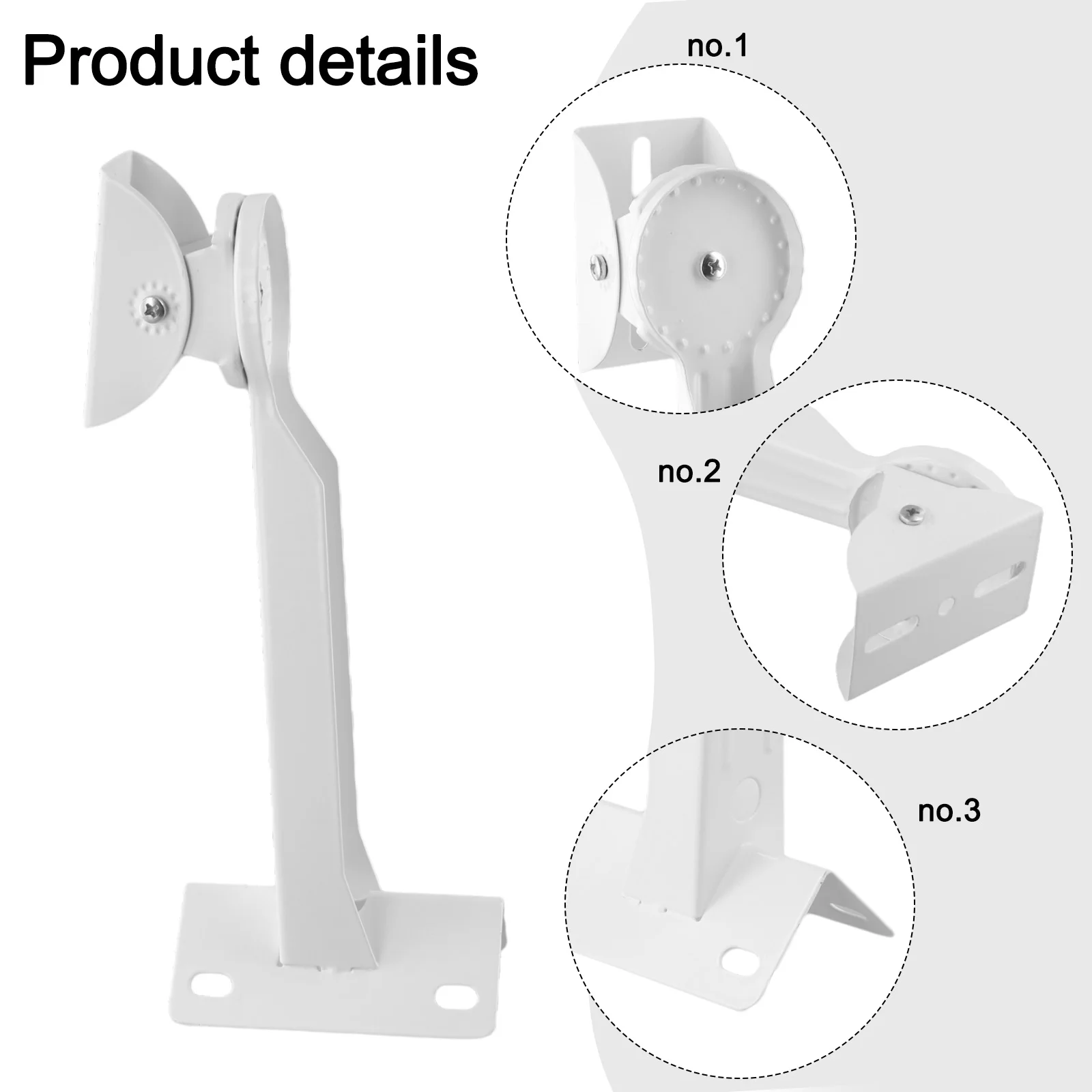 Camera Bracket Adjustable Wall Mount Corner Bracket For Indoor Outdoor Security Surveillance Camera Column Bracket Home Improvem