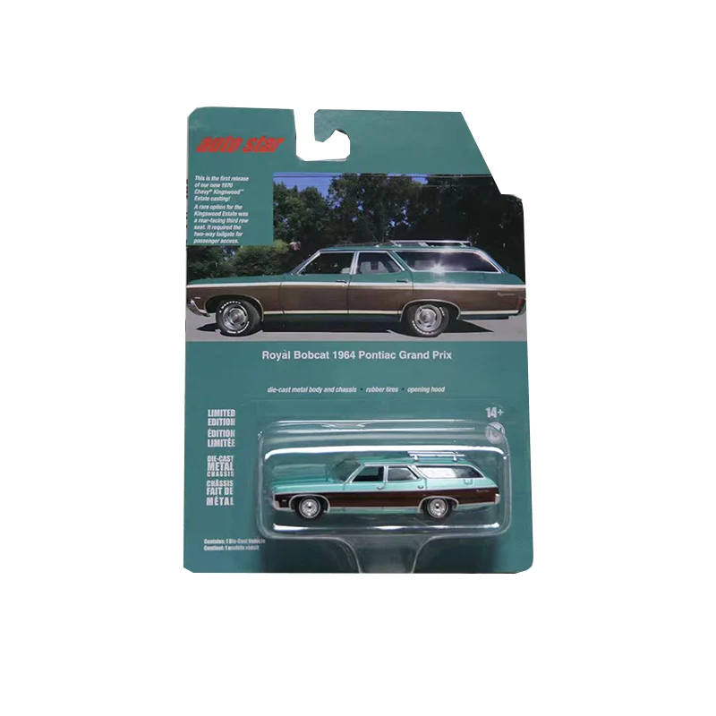 Auto World AW 1/64 Proportion New Style Shelby Gt-500 Grannas Racing Series Diecast Model  Alloy Car Child Christmas Gift