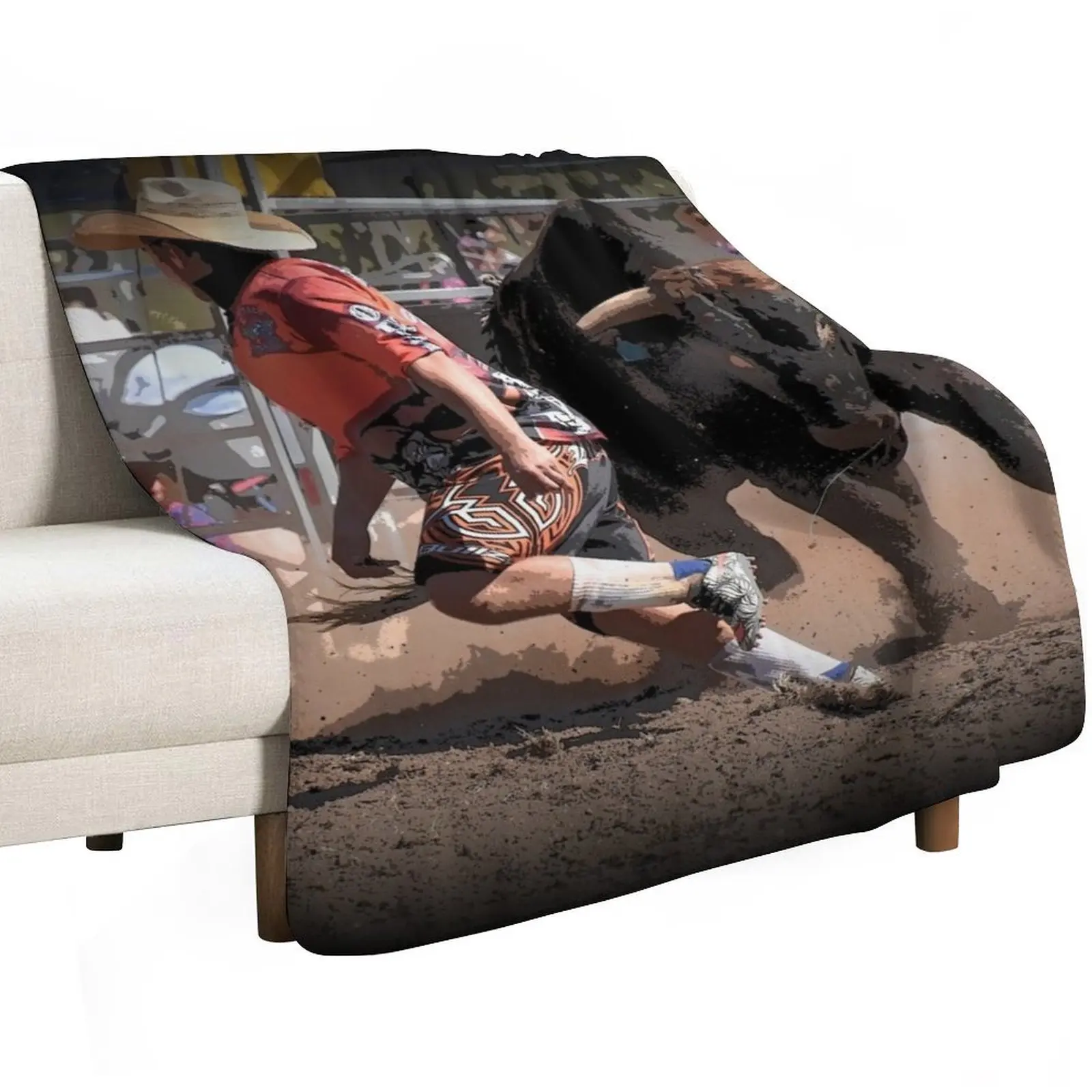 RODEO CLOWNS, RODEO BULL FIGHTERS, RODEO Throw Blanket wednesday Retros Luxury Throw Flannel Fabric Plaid Blankets