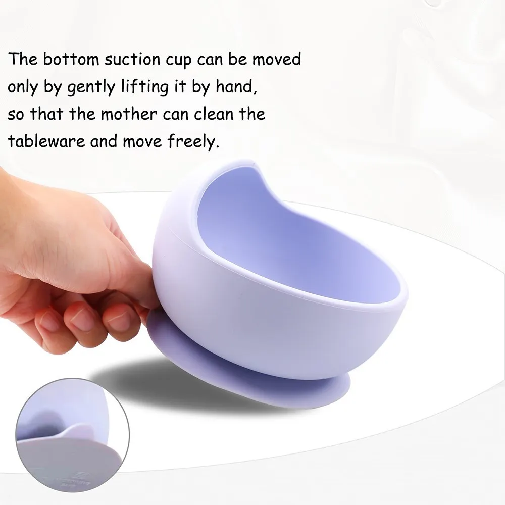 Silicone Baby Feeding Bowl Tableware for Kids Waterproof Suction Bowl BPA Free Children\'s Dishes Kitchenware Baby Stuff