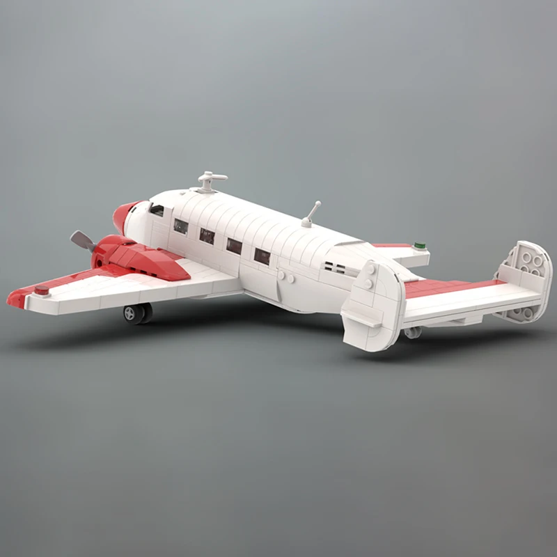 662 قطعة MOC-239406 لوكهيد نموذج 12 طائرة عسكرية طائرة مدينة نموذج طائرة اللبنات الطوب لعبة التجميع الإبداعي #2