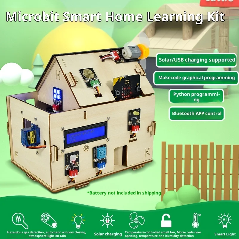 Microbit IOT Smart Home Learning Kit Python Graphical Programming Steam Maker Education