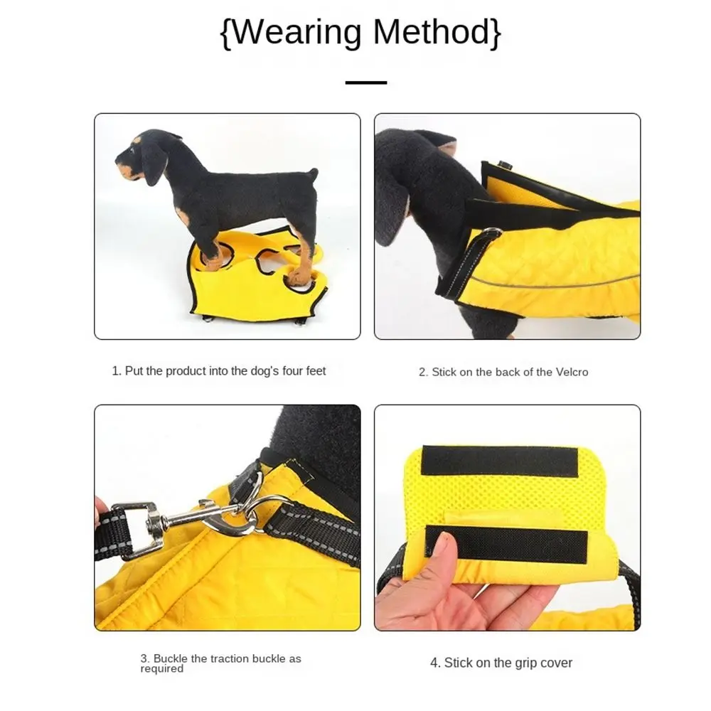 

Adjustable Strap Dog Lifting Harness Legs Support Breathable Dog Sling Carrier Thicken Handle Assistant Pet Walking Aid Straps