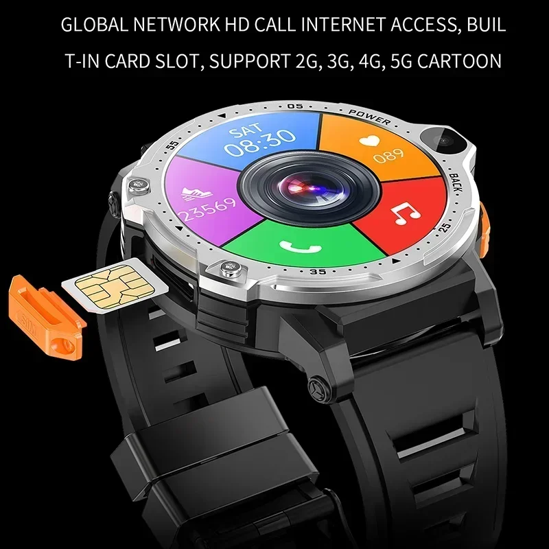 2024 New Stylish 4G LTE Smartwatch for Men & Women - Android OS, 1.54