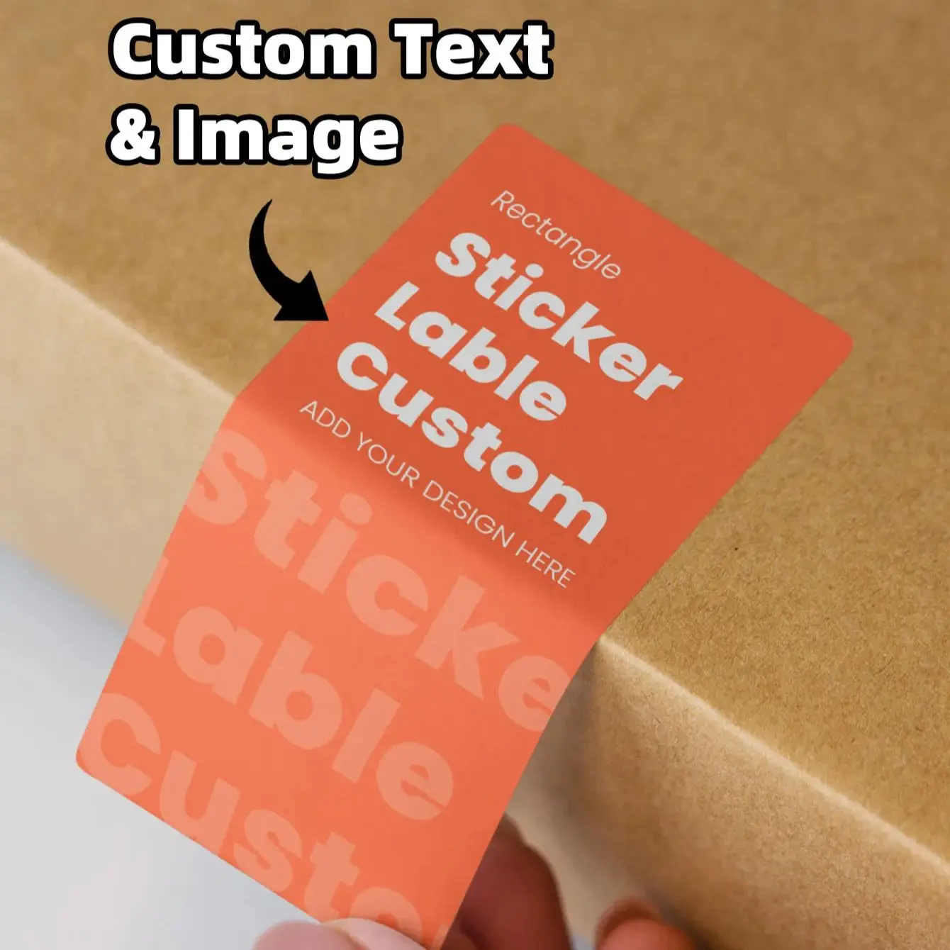 

1/80/240/360pcs Custom Rectangle Stickers for Party Label Packaging, Waterproof Strong