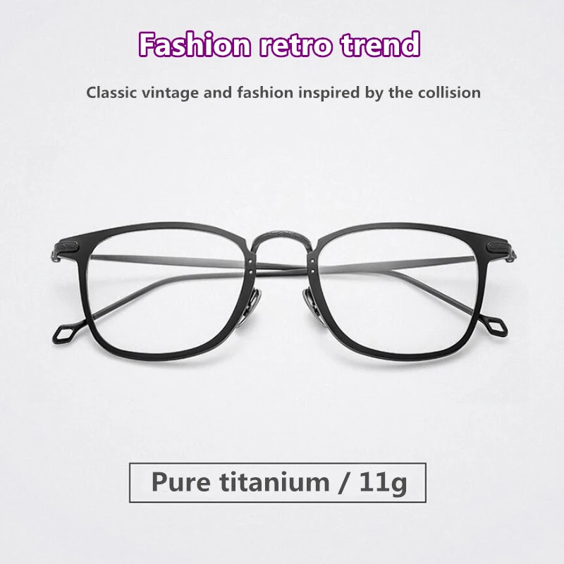 

503 Retro Titanium Eyeglasses Men High Quality 2025 Glasses Frame Women Ultralight Design Classical Prescription Unisex Reading
