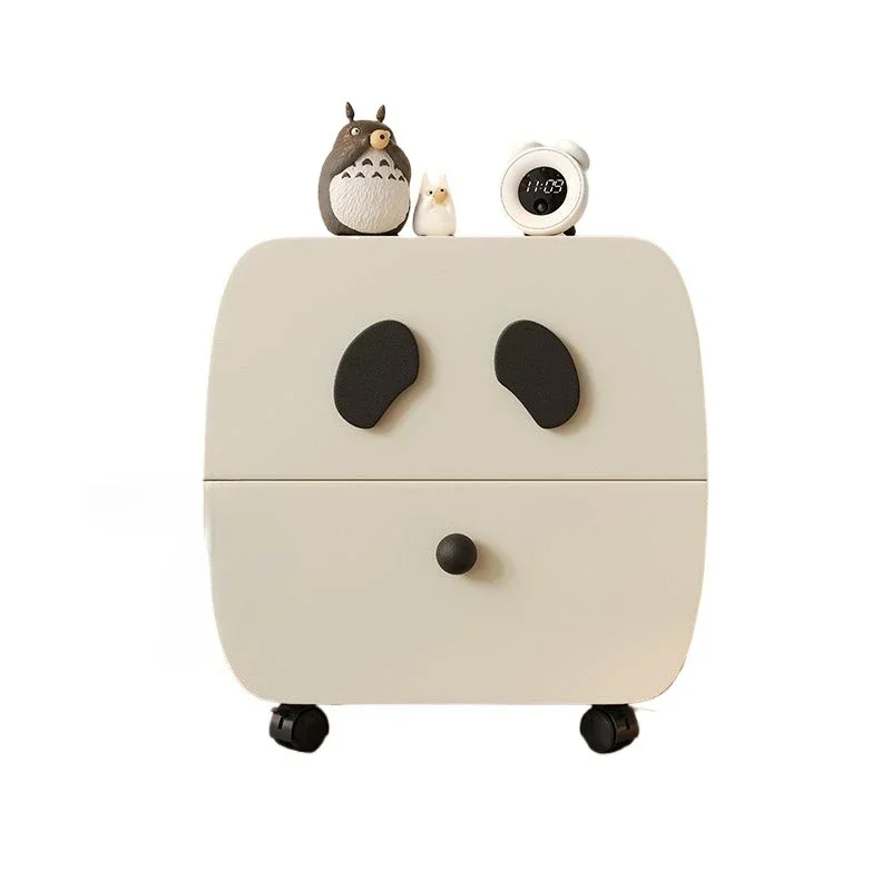 Children's bedside table household bedroom small narrow creative instead of movable solid wood bedside small edge table