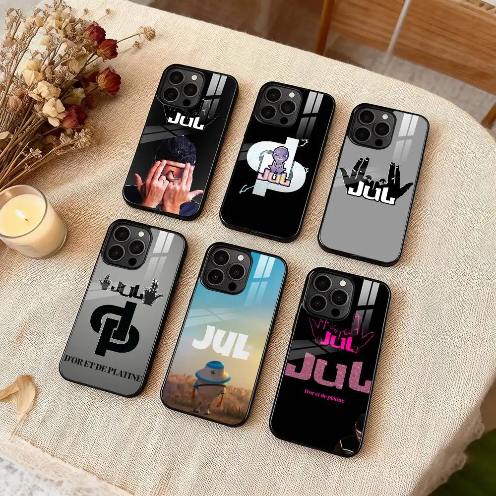 

Rapper JUL Julien Mari Phone Case For iPhone 17 16 15 14 13 12 Pro Max Plus for Magsafe Mirror Wireless Magnetic Cover