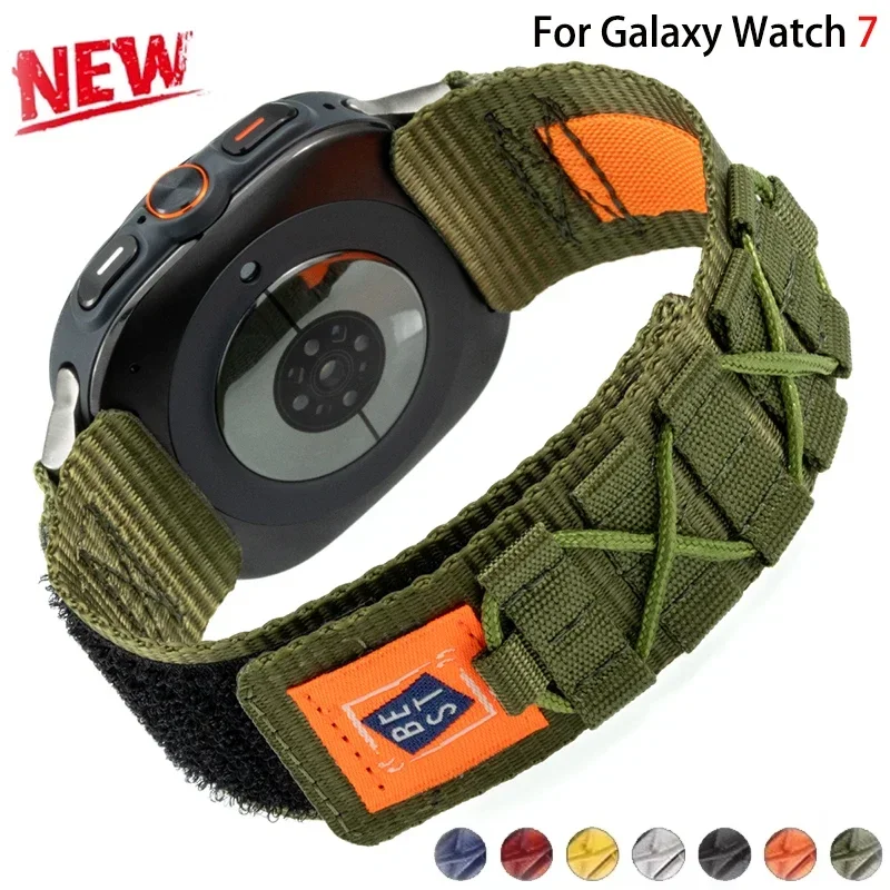 No Gaps Nylon Strap for Samsung Galaxy Watch 7 Ultra 47mm Quick Fit Band Sports Bracelet for Galaxy Watch Ultra 47mm Wristband