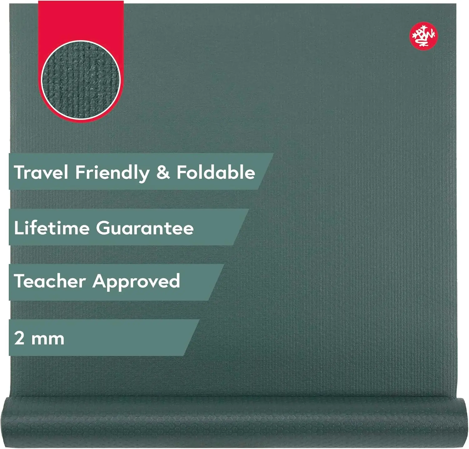 

Foldable Travel Yoga Mat - 2mm Thin, Non-Slip & Hygienic for All Levels, Durable and Easy to Clean