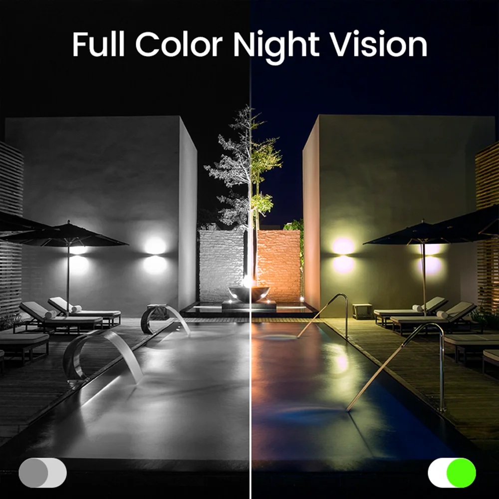 XIAOVV Outdoor WIFI Wireless CCTV Camera 360 ° Security Waterproof Full Color Night Vision Bidirectional Audio Camera