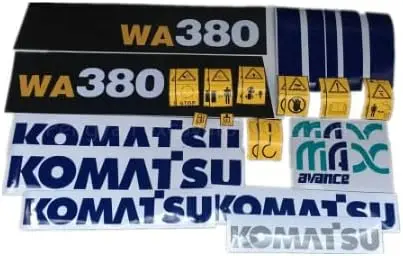 

Наклейки на все тело для Komatsu Loader WA380 320 360 470-3 500 SD6, наклейки на полный автомобиль, автомобильные этикетки, наклейки на кузов, высокое качество