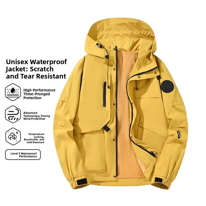 

Мужская повседневная спортивная куртка-худи Duje 2025 для активного отдыха, универсальная, из полиэфирного волокна, удлиненная, приталенная, для молодежи