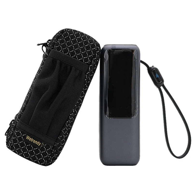 Estuche de viaje con diseño de Triple cremallera, bolsa portátil para banco de energía para Anker A1695, bolsa transpirable con fuente de alimentación portátil Zolo 165W