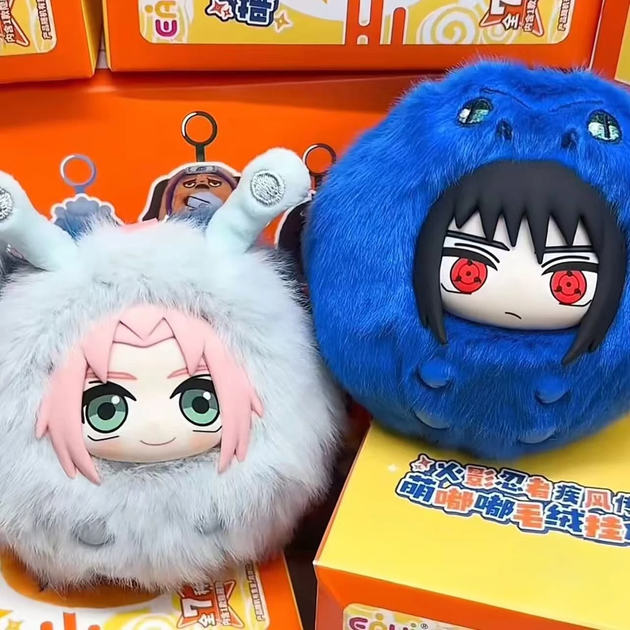 Original Naruto Uchiha Sasuke Uzumaki Naruto Haruno Sakura Hatake Kakashi Plush Blind Box Anime Cartoon Birthday Gift Trendy Toy