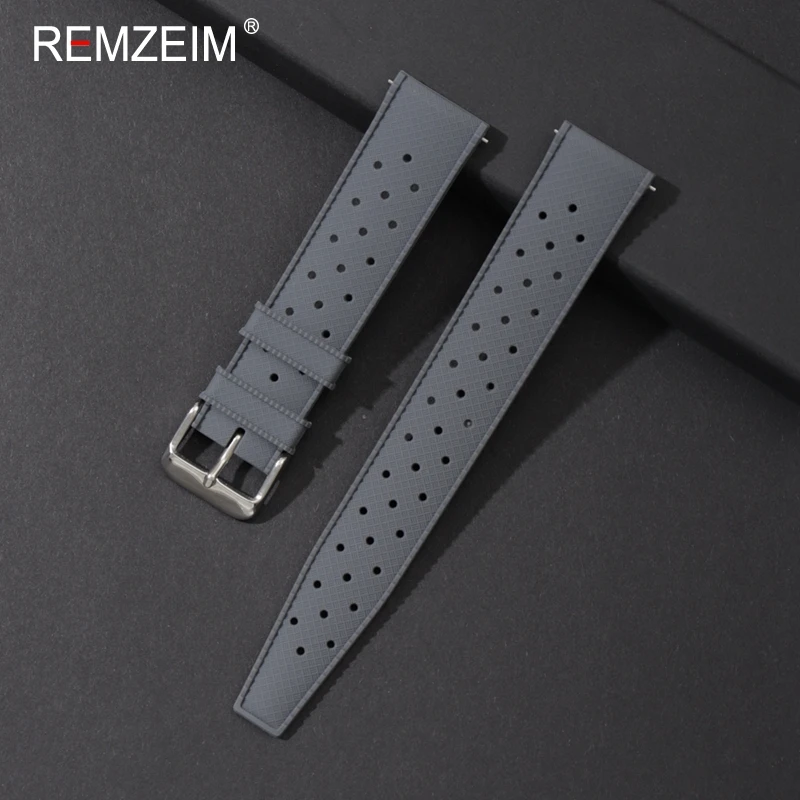 New Breathable Rubber Strap Quick Release Watch Band 18mm 20mm 22mm Replacement Bracelet Silicone Smart Watchbands