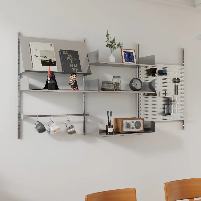 Edge display rack module, combination rack, stainless steel wall storage rack