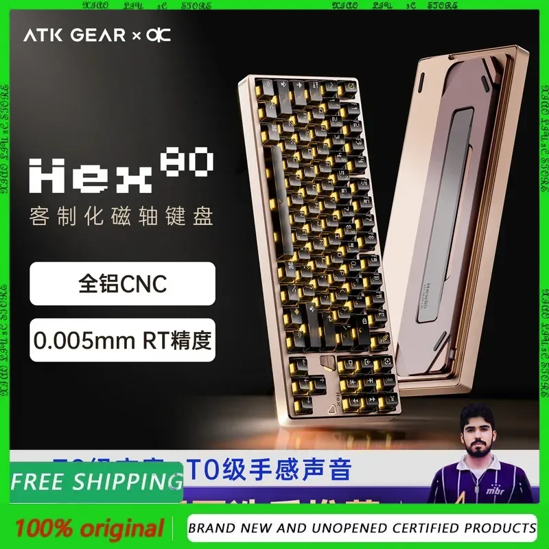 

ATK×QK Hex80 Gaming Keyboard Magnetic Axis Mechanism for Desktop Computers Esports Special Game Controller Fearless Covenant