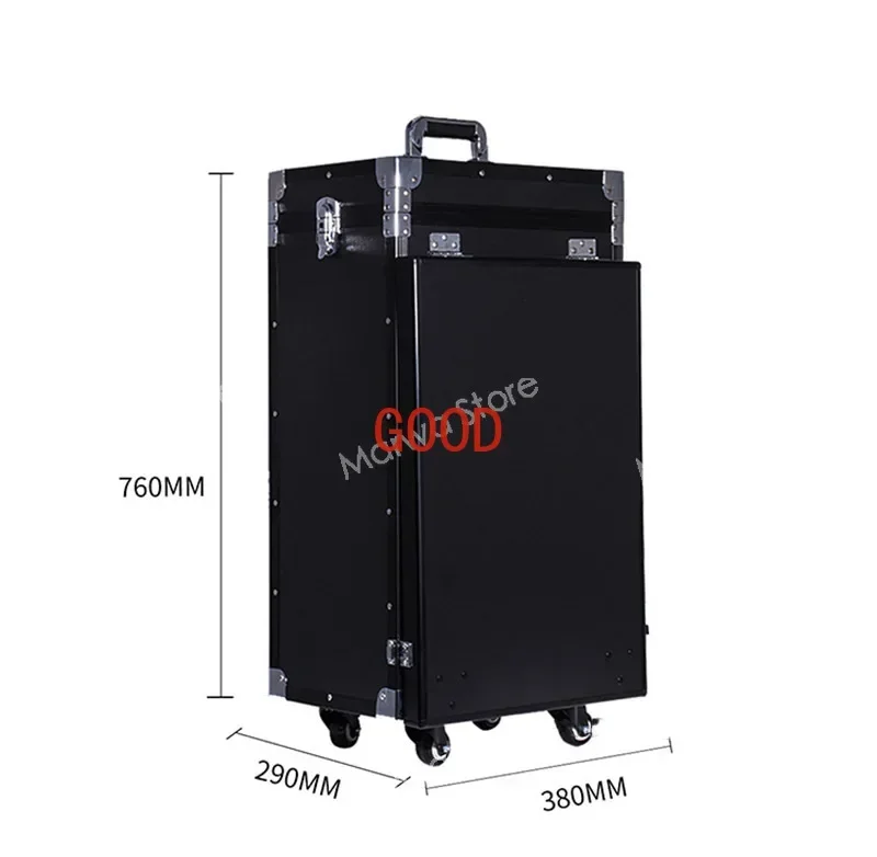 طاولات أظافر محمولة لفن الماكياج، أثاث مانيكير قابل للطي، قضيب سحب إبداعي متعدد الوظائف #5