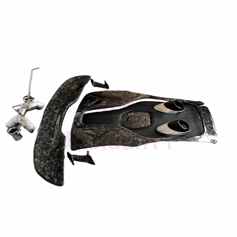 

For McLaren 540C 570S Upgrade 600LT Forged Carbon Fiber Hood Rear Spoiler Tail Pipe Body Kit