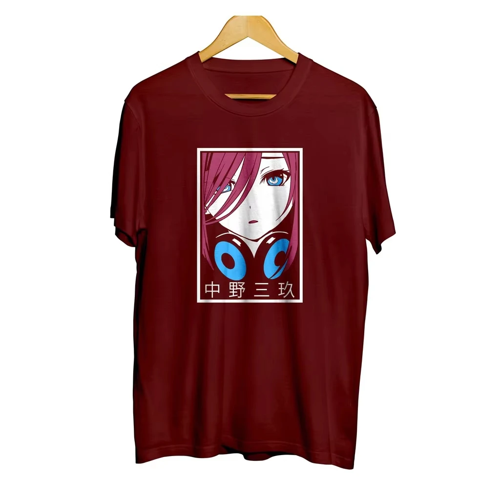 T-shirt distro anime MIKU NAKANO - 5 TOUBUN NO HANAYOME 100% cotton combed 30s