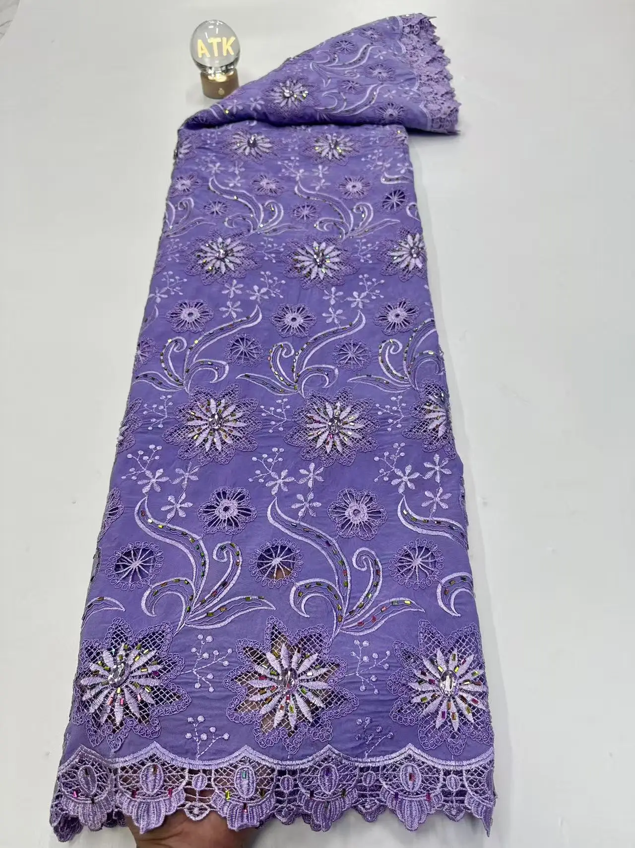 Chiffon African Lace Fabric 2026 With Stones Tulle Evening Dress For Women Embroidery French Fashion Fabric Sewing 5yard Hm243-1