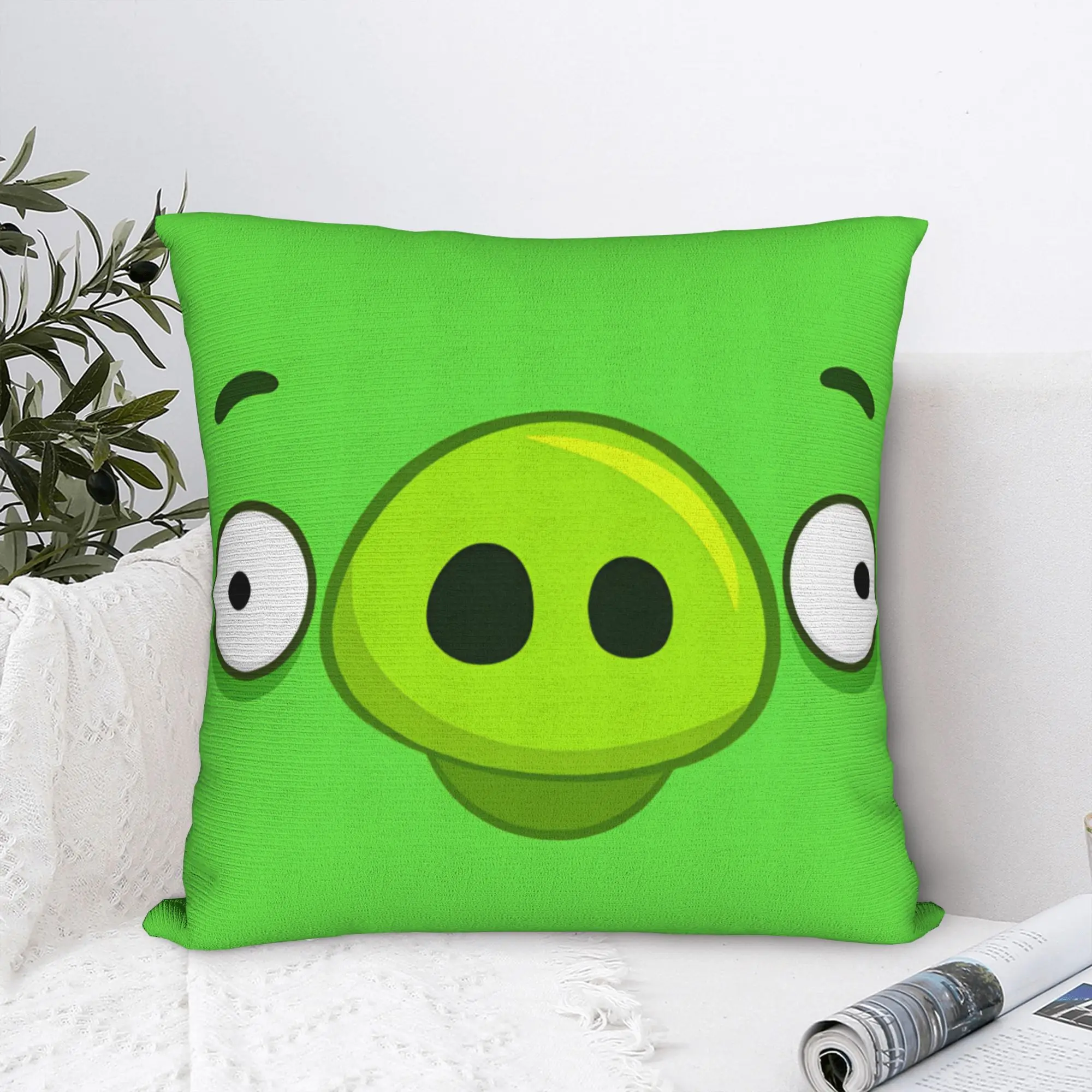 Pillow Case An Angry Pig Face With Two Eyes Cartoon Face Meme Design  Pillow Cover For Wedding Party Home Decor Pillowcases