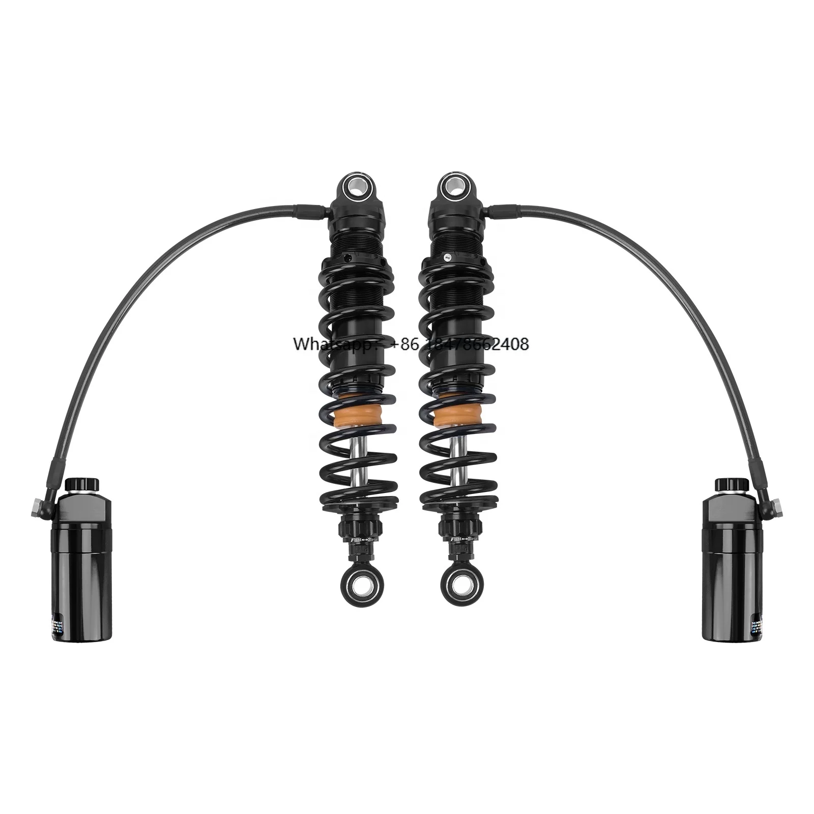 

Adjustable Rear Shocks Suspension with Remote Reservoir for Touring Street Road Glide Ultra 2014-Up