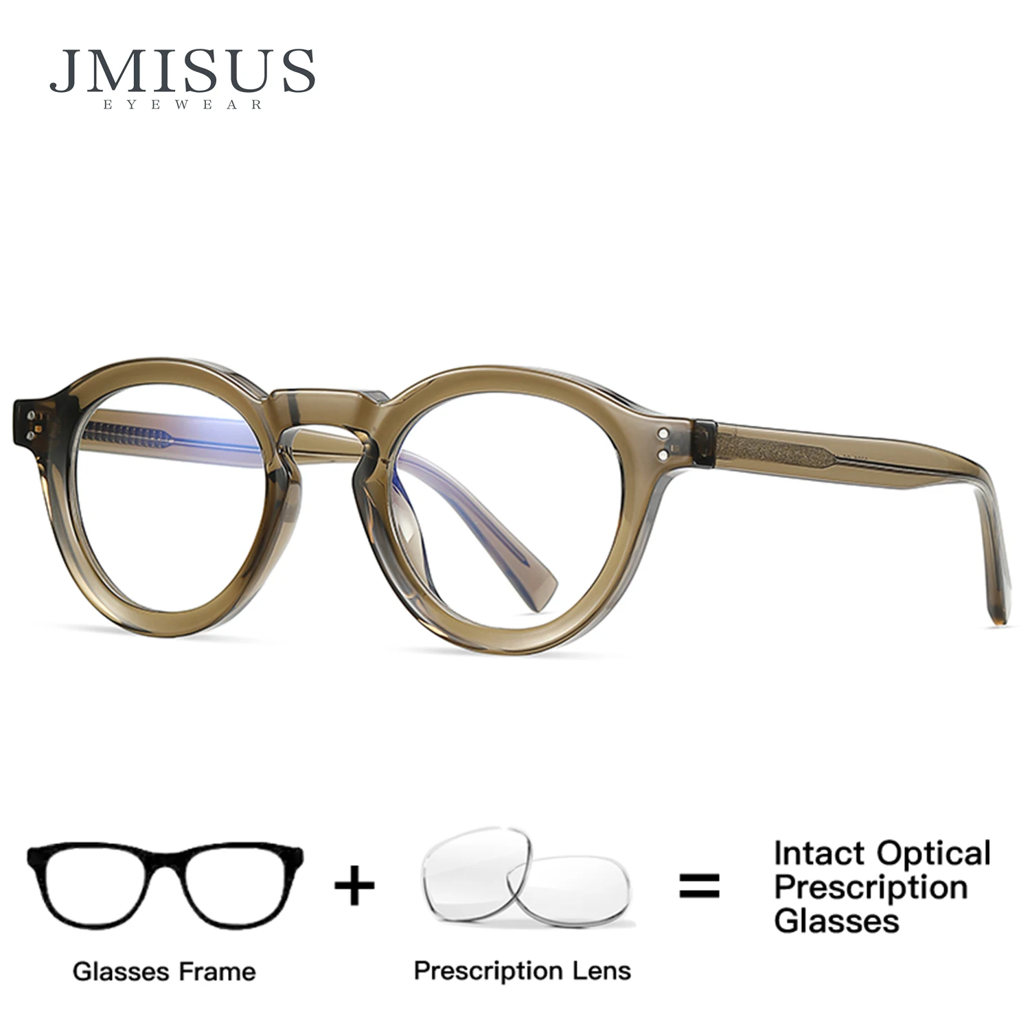 

﻿JMISUS New Arrivals Round Prescription Glasses Woman Men Classic Rotundity Optical Eyeglass Myopia Progressive Optical Eyewear