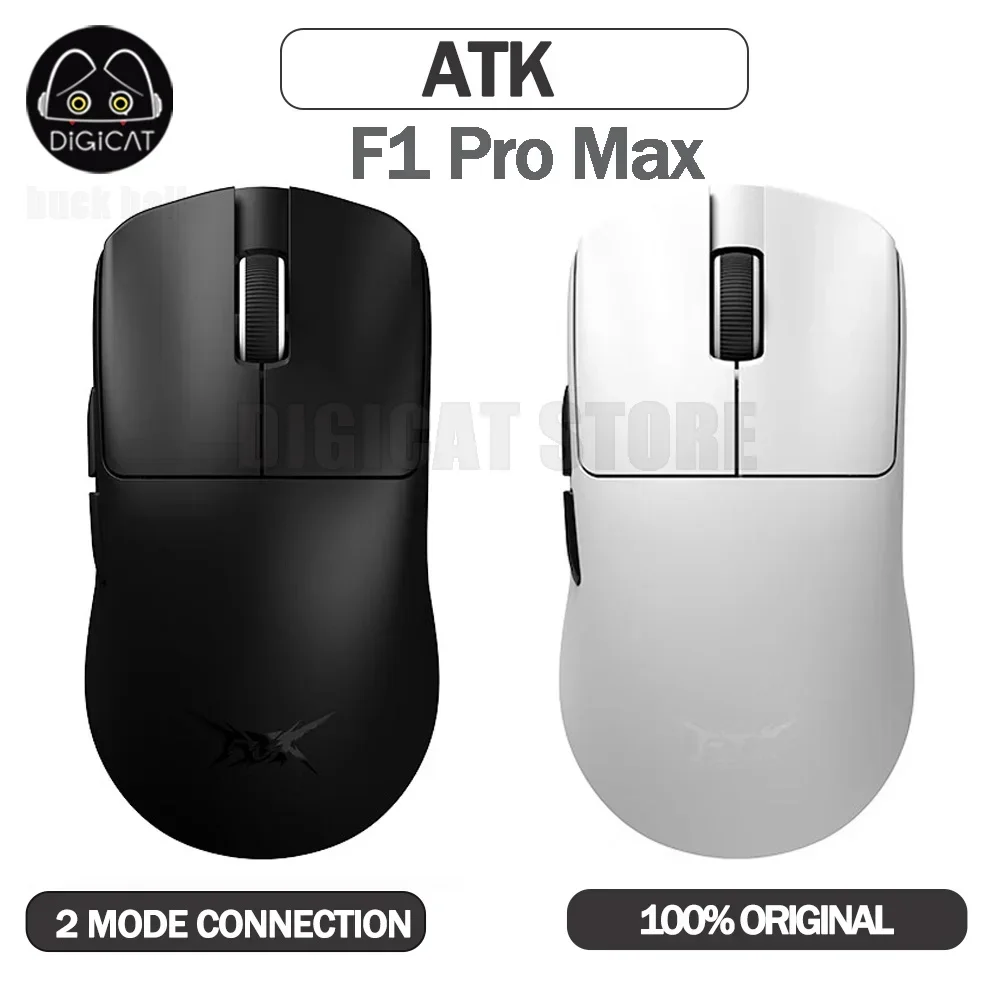 Atk F1 Pro Max Mouse F1 Ultimate 2 Mode Wireless Bluetooth Mouse Paw3950/Ultra 8K Lightweight Mouse Fps Office Gaming Mouse Gift