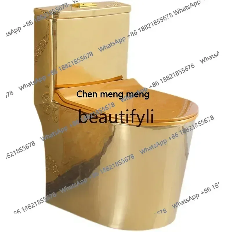 zxx 25European golden toilet 8.0 large pipe toilet deodorant silent ceramic toilet