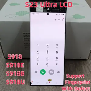 Bilashmart 6.8 AMOLED Samsung Galaxy S23 Ultra LCD S918 S918B S918U Display Screen Touch Digitizer Assembly With Defect Dot or Line