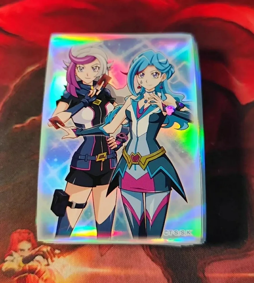 

70Pcs Yugioh VRAINS Duel Monsters Blue Maiden Skye Zaizen Trickstar Official Collection Sealed Duelist Card Protector Sleeves