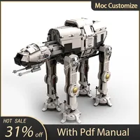Moc 4358pcs Star Battle Movie Lunar Walker AT-AT Building Blocks Creativity Assembly Bricks Toys Kids Birthday Education Gift