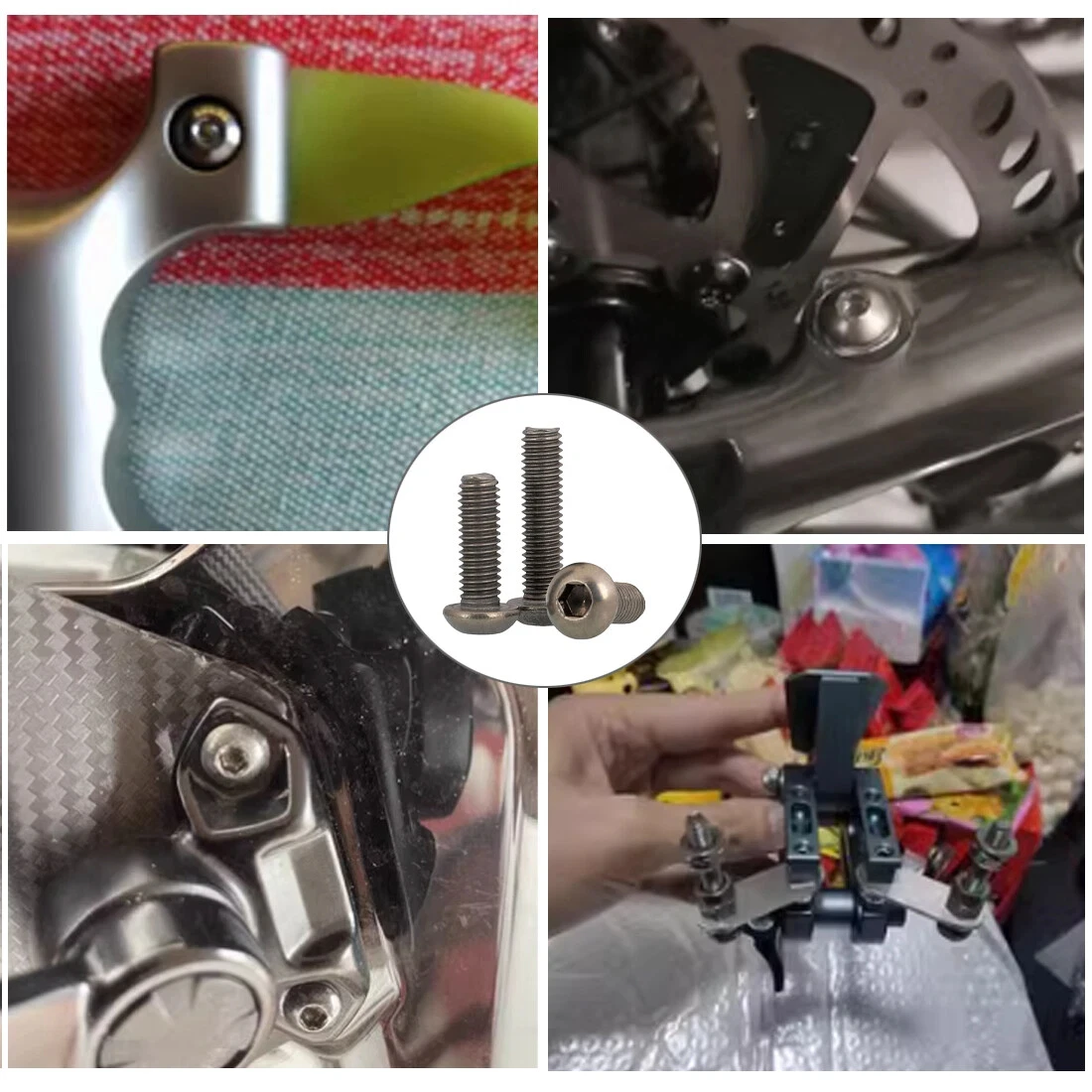 TC4 Titanium Dome Button Head Bolts M2 M3 M4 M5 M6 GR5 Allen Key Socket Screws - Image 3