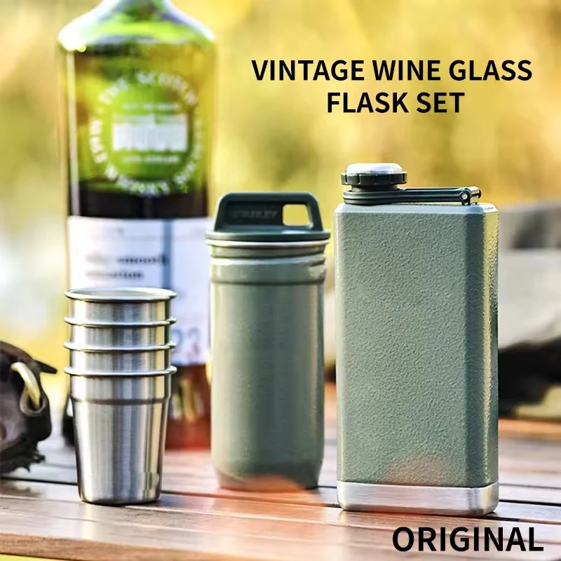 

Outdoor Adventure Water Bottle Set Stainless Steel Vacuum Flask Thermos Water Bottle Portable Capacity Portable Outdoor Sports