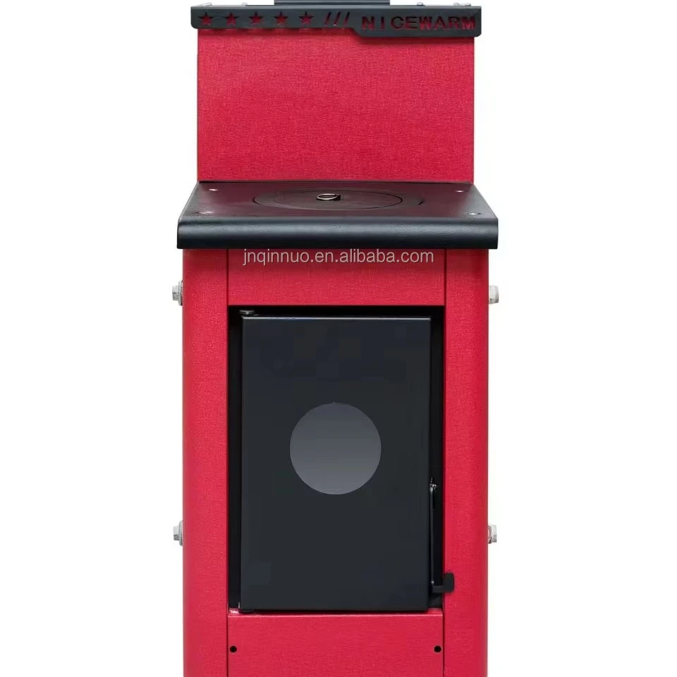Freestanding Wood Pellet Stove with Slow Combustion High-output Hydro System Water Jacket 14.8KW Heating Power 20Kg Fuel Tank