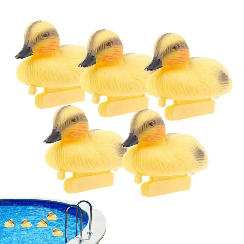 

Duck Decoy Cute Floating Duckling Decoy Yellow Duck Pond Statue 5pcs Floating Ducks For Lake Pond Park Pool Outdoors Pond Decor