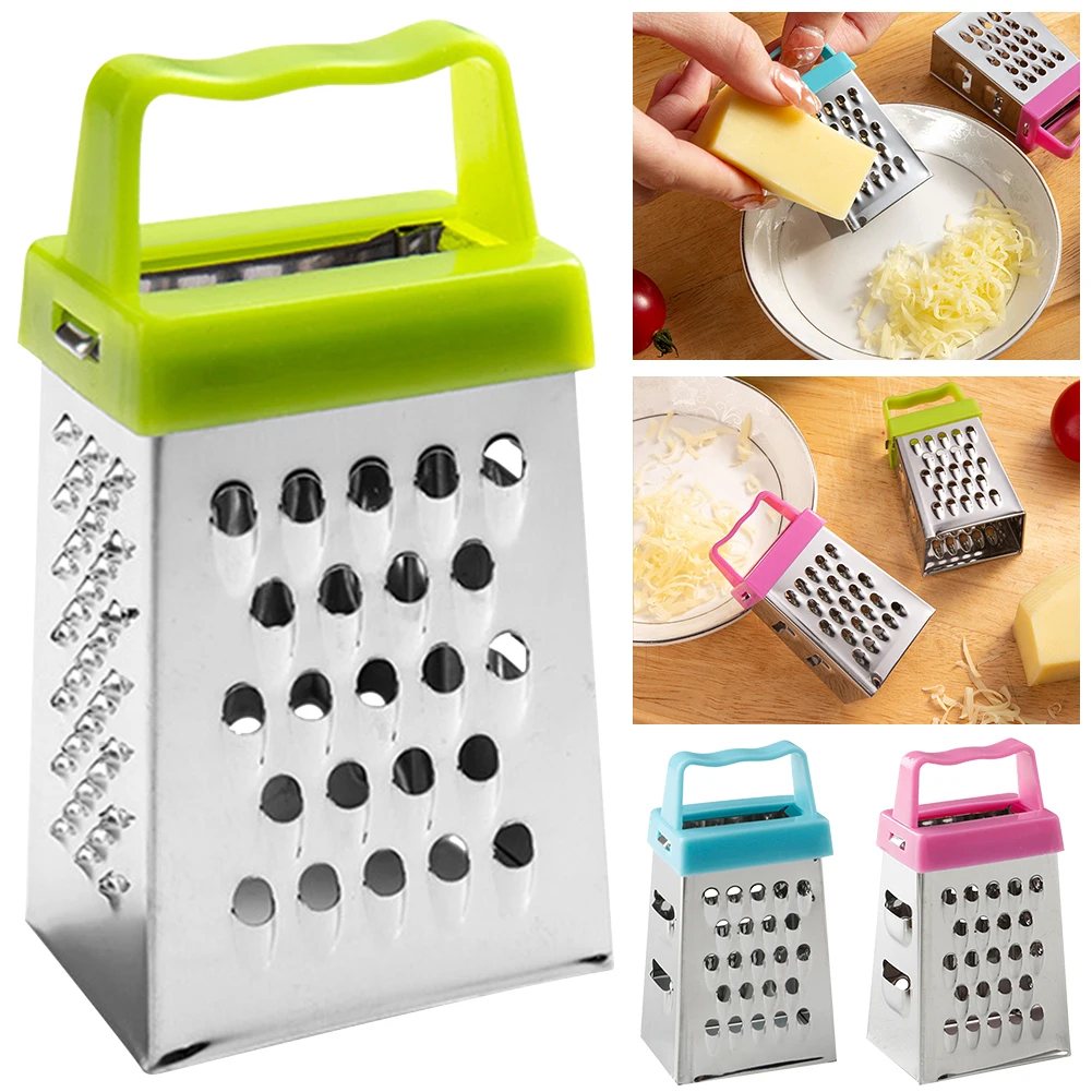 Mini Cheese Grater Non-slip Handle Garlic Crusher Peelers Multifunctional Stainless Steel Kitchen Accessories