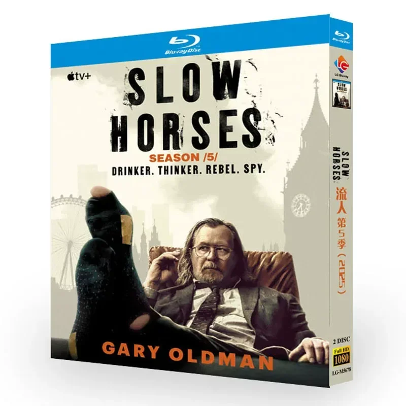 BD Blu-ray High Definition American Drama Slow Horses Season 5 Full Version 2 Disc Box