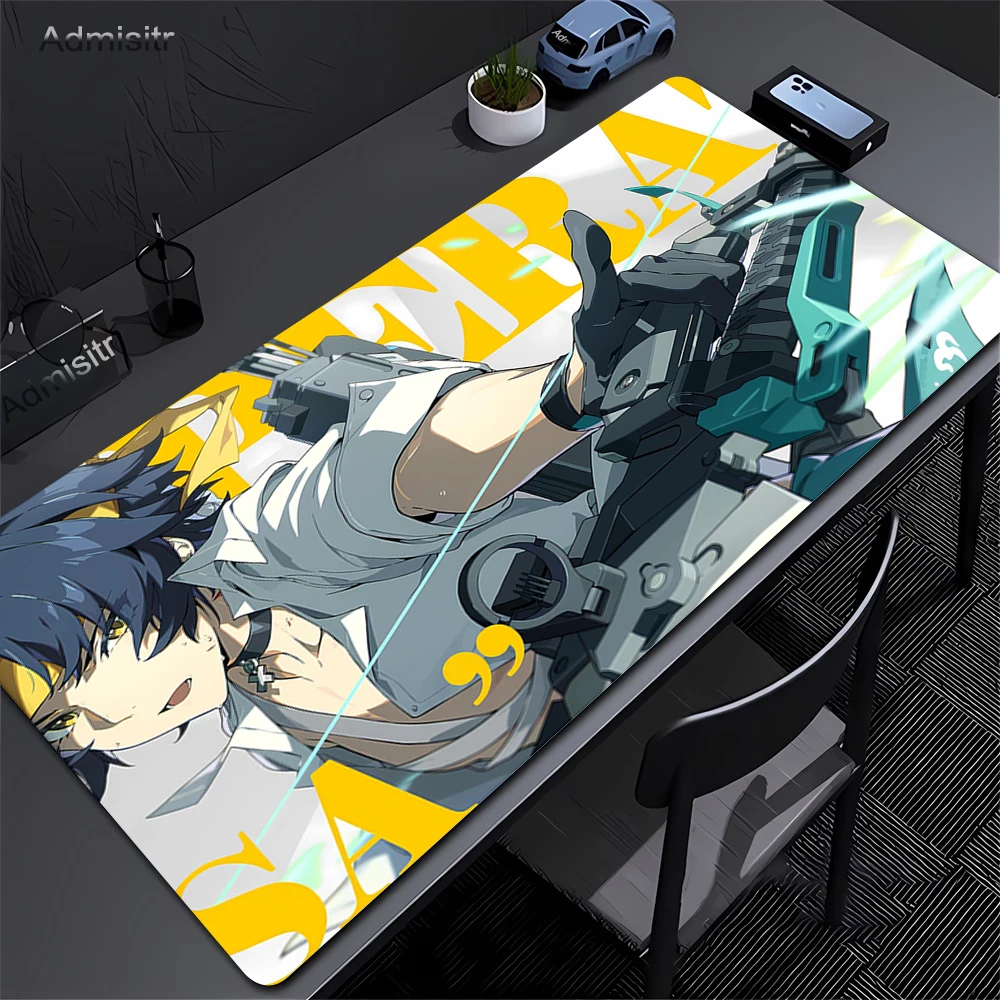 لوحة ماوس Zenless Zone Zero ZZZ Ellen Joe Jane Doe Von Lycaon Asaba Harumasa لوحة ماوس بيضاء XXL لوحة ماوس كبيرة لوحة مفاتيح